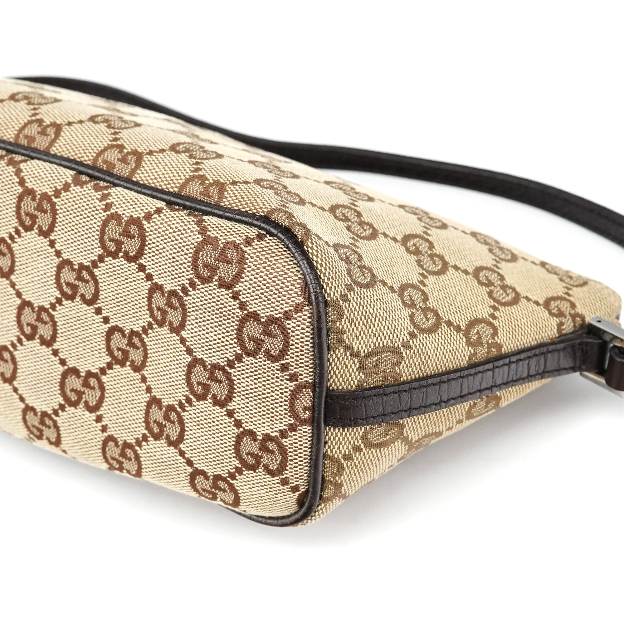 07198 Beige Brown GG Boat Pochette