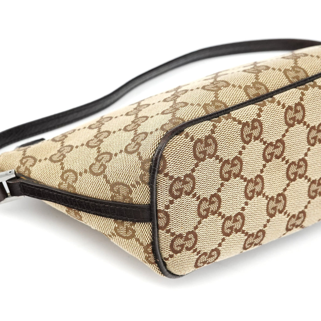 07198 Beige Brown GG Boat Pochette