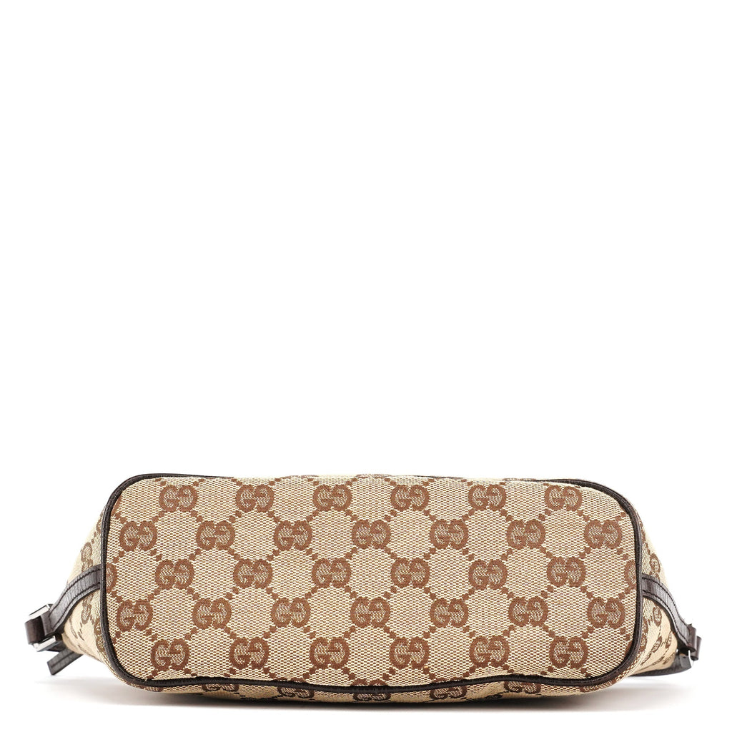 07198 Beige Brown GG Boat Pochette