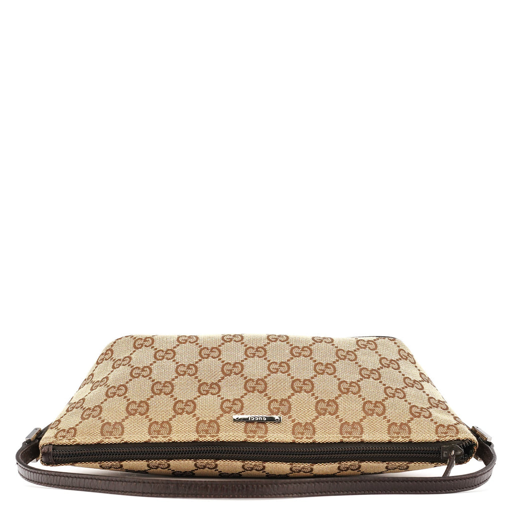 07198 Beige Brown GG Boat Pochette