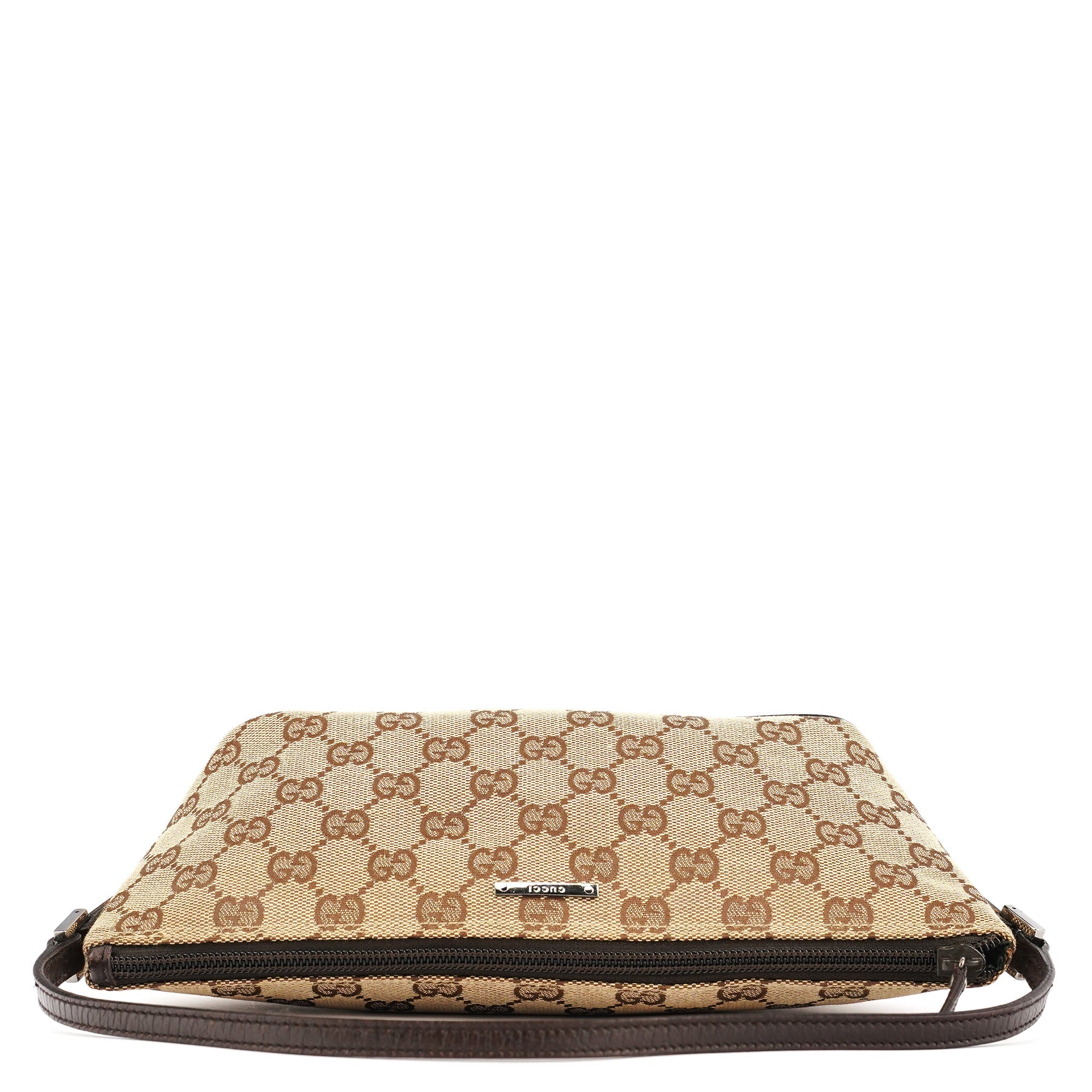 07198 Beige Brown GG Boat Pochette