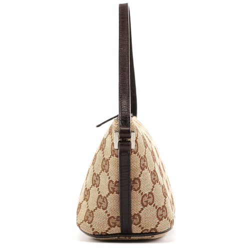 07198 Beige Brown GG Boat Pochette
