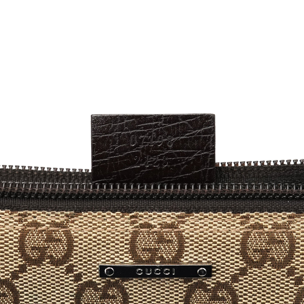 07198 Beige Brown GG Boat Pochette