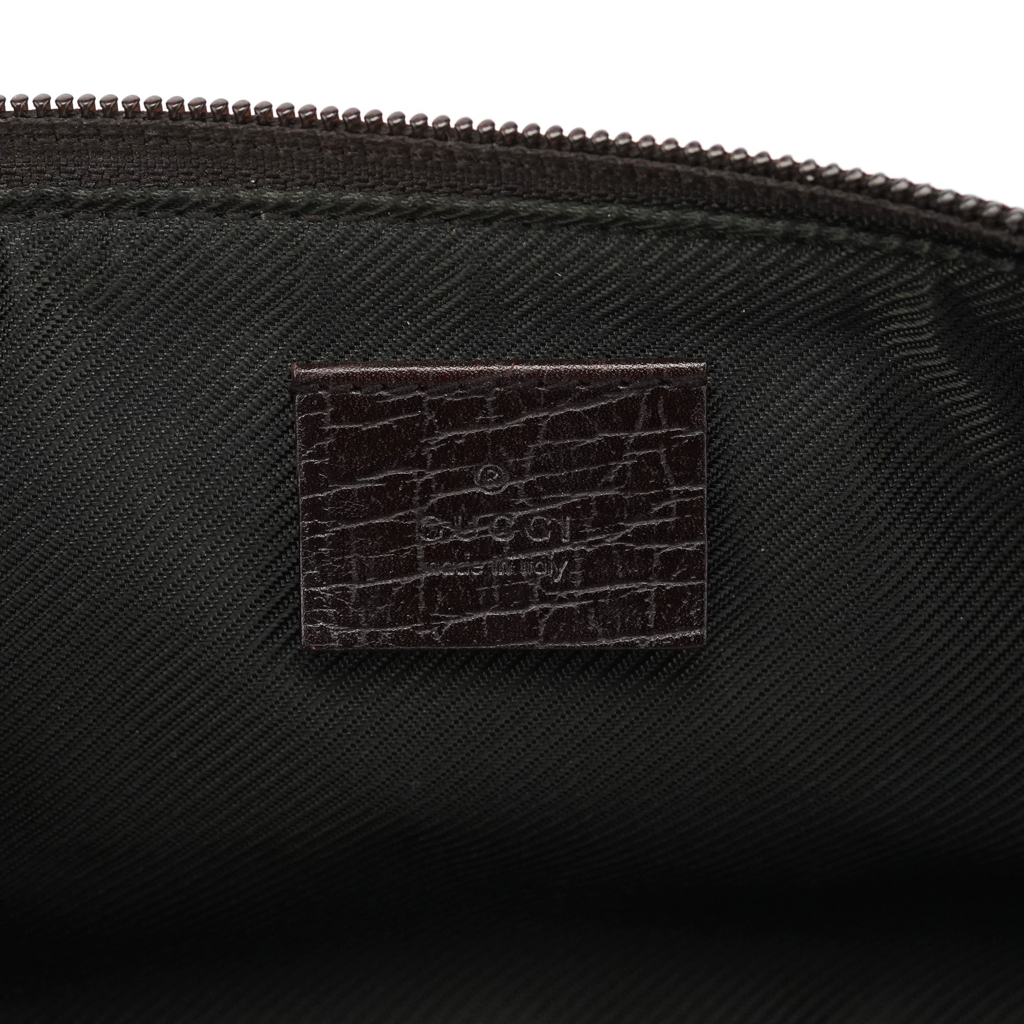 07198 Beige Brown GG Boat Pochette