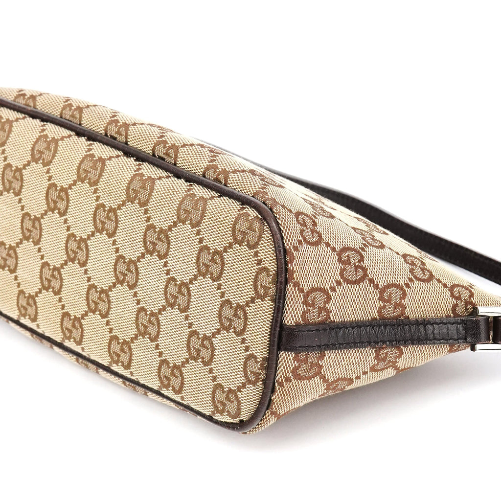 07198 Beige Brown GG Boat Pochette