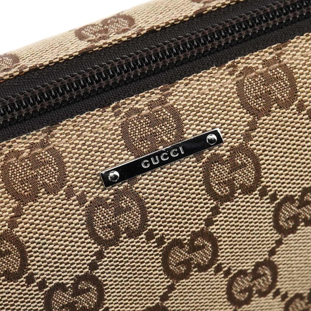 07198 Beige Brown GG Boat Pochette