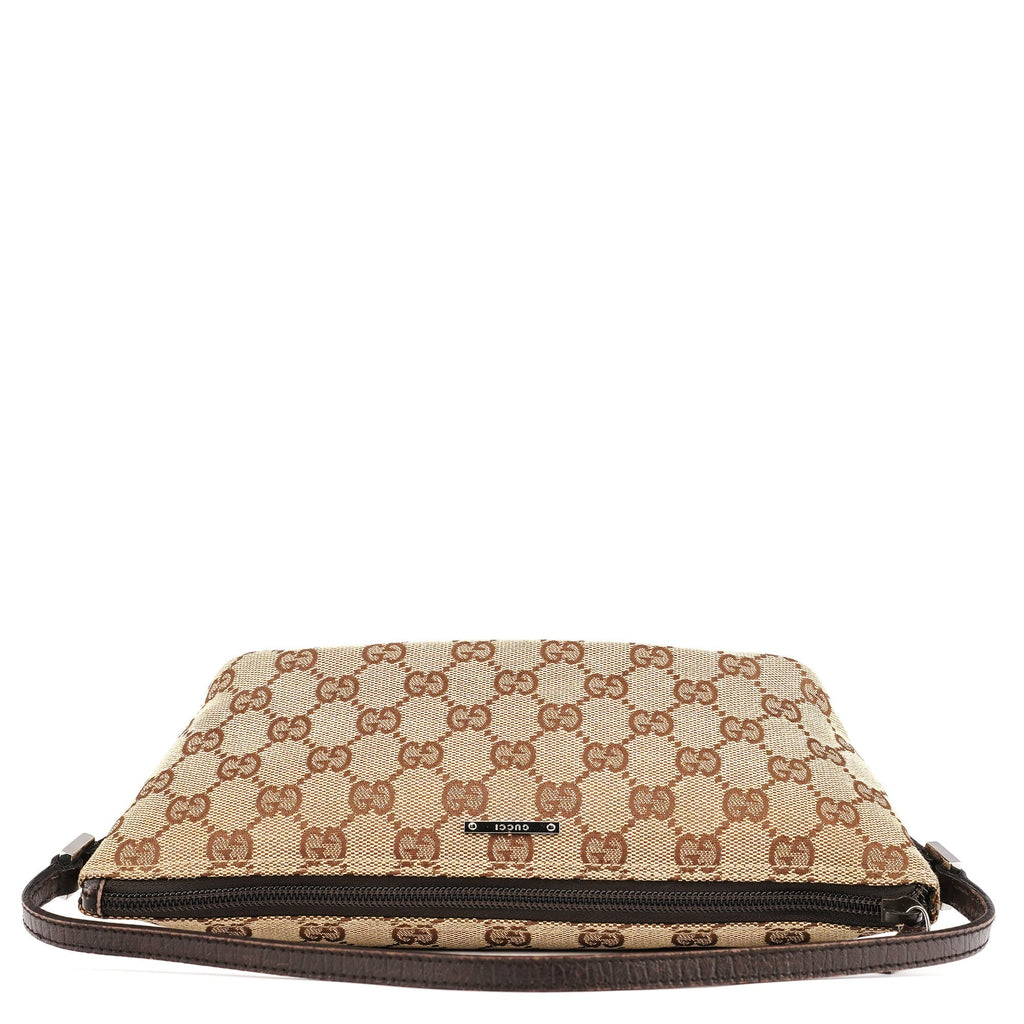 07198 Beige Brown GG Boat Pochette