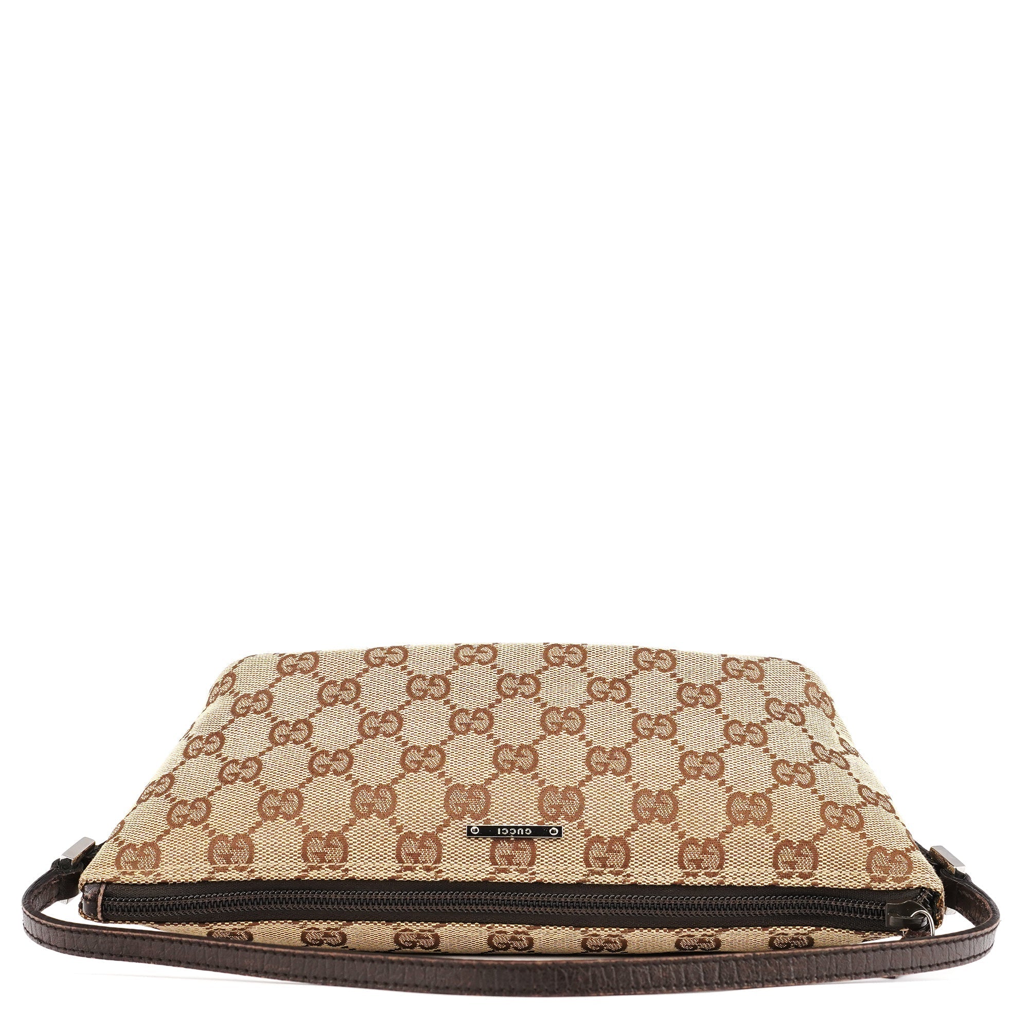 07198 Beige Brown GG Boat Pochette