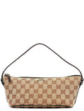 07198 Beige Brown GG Boat Pochette