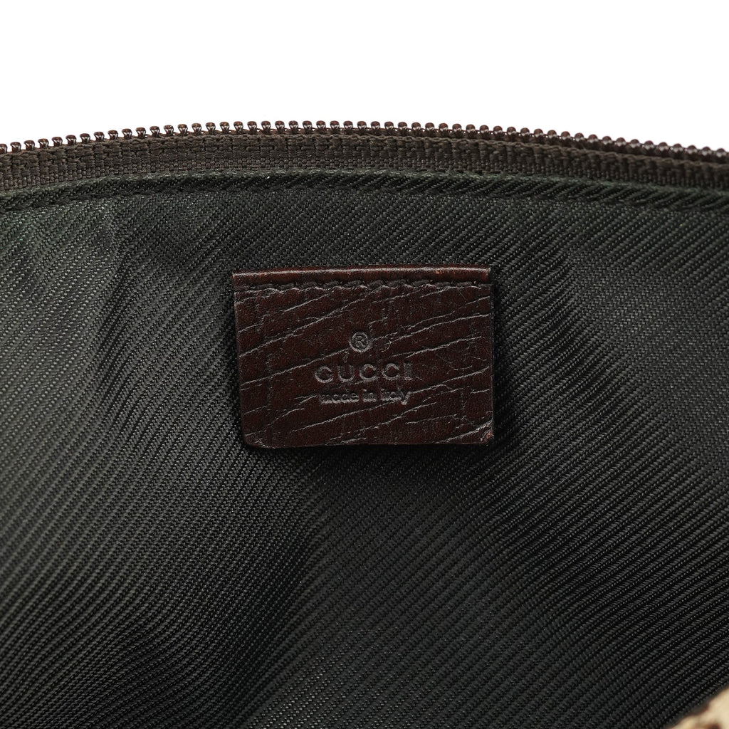 07198 Beige Brown GG Boat Pochette