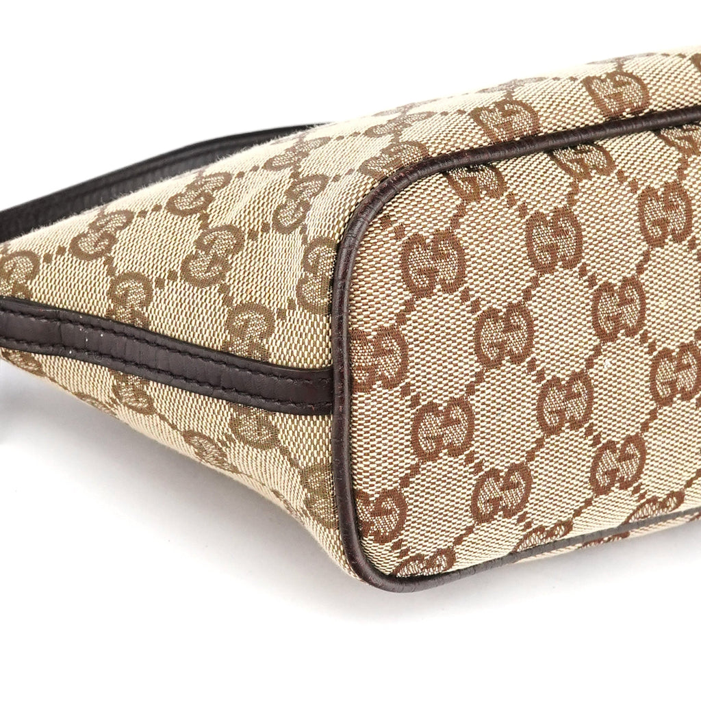 07198 Beige Brown GG Boat Pochette