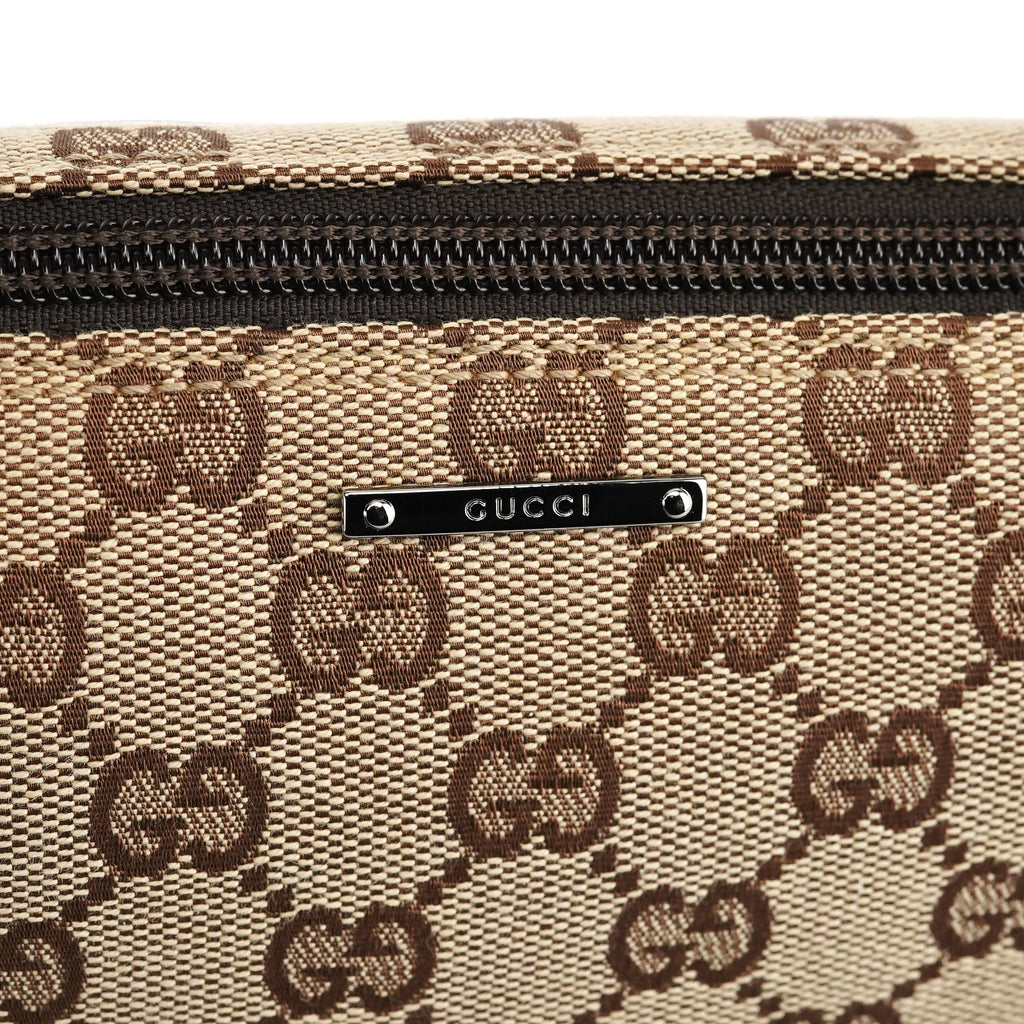 07198 Beige Brown GG Boat Pochette