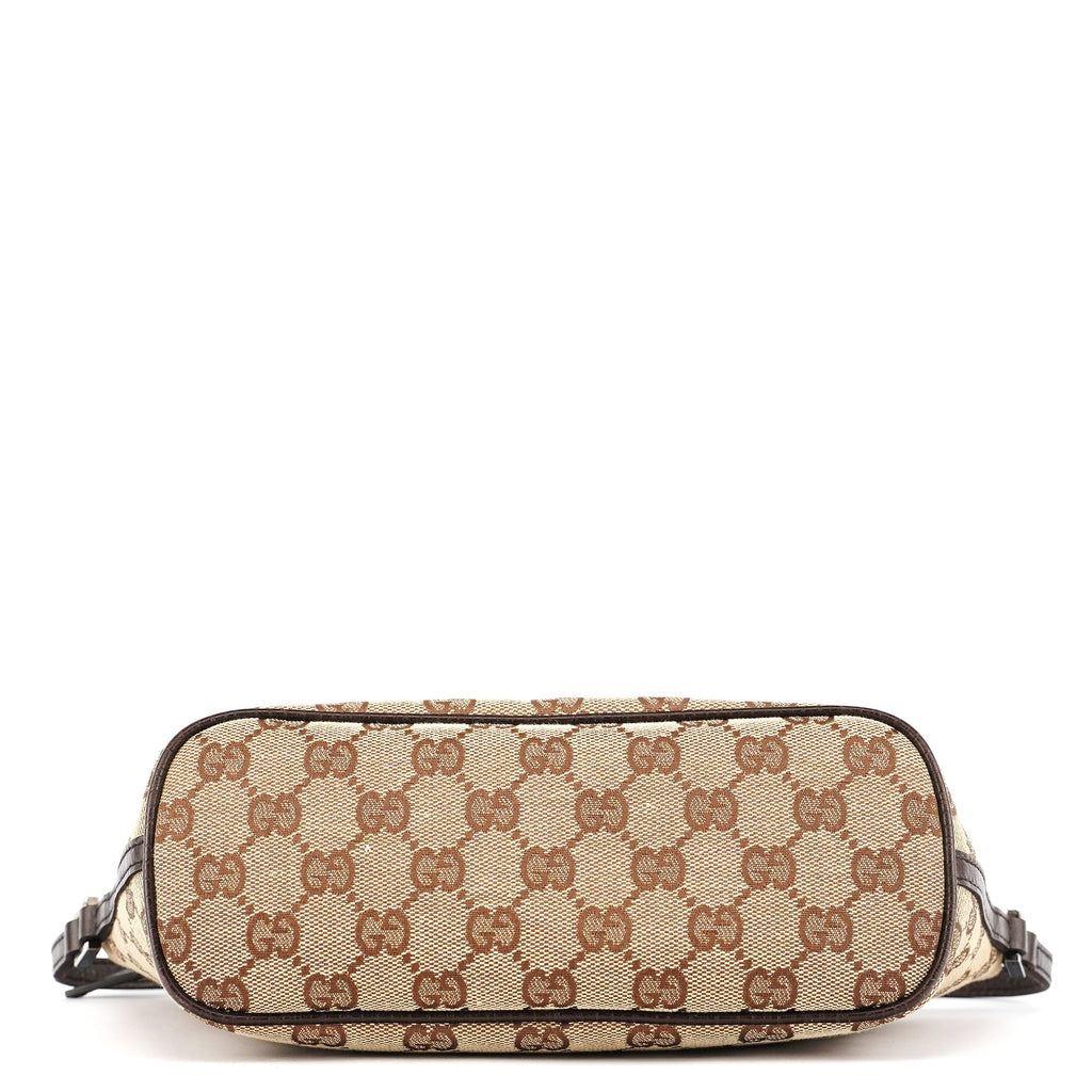 07198 Beige Brown GG Boat Pochette