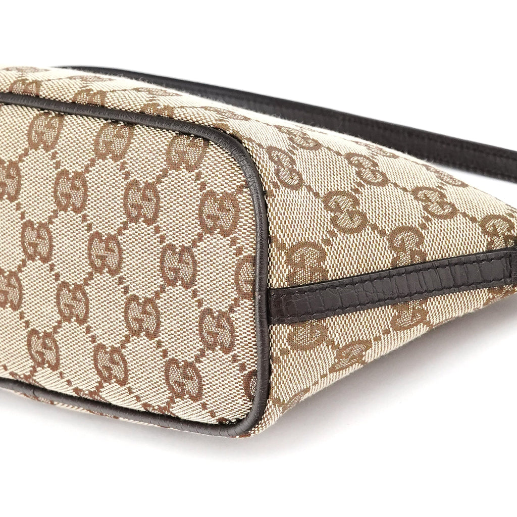 07198 Beige Brown GG Boat Pochette