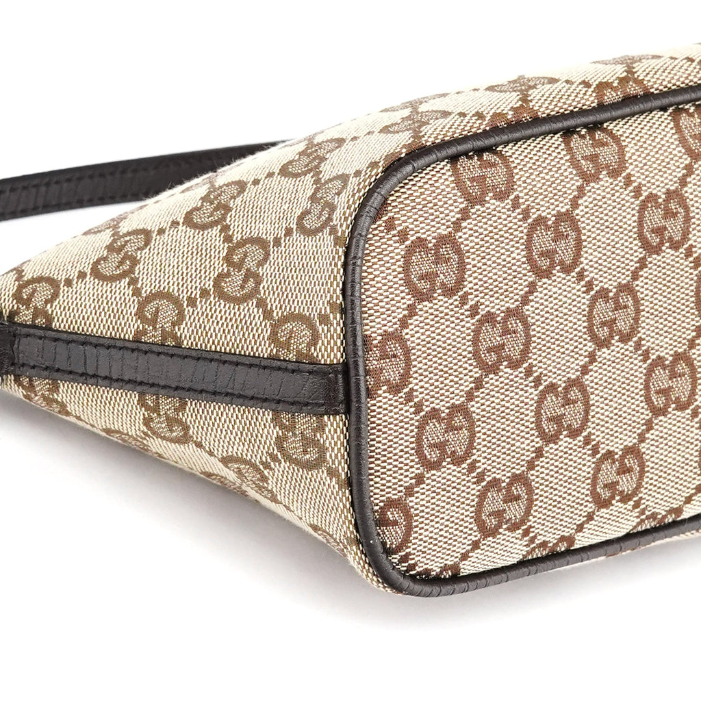 07198 Beige Brown GG Boat Pochette