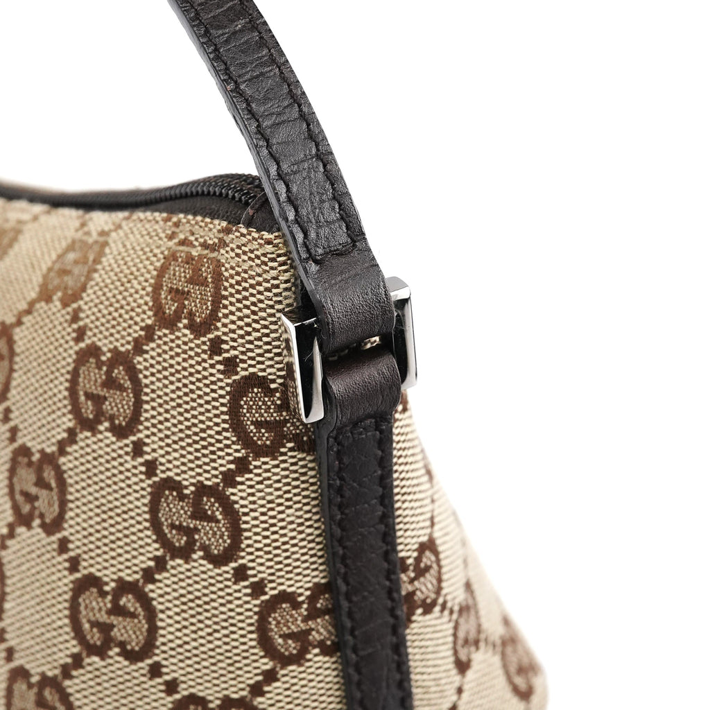 07198 Beige Brown GG Boat Pochette