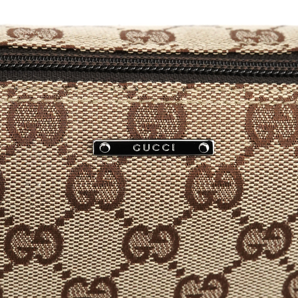 07198 Beige Brown GG Boat Pochette