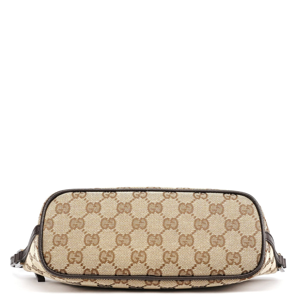 07198 Beige Brown GG Boat Pochette
