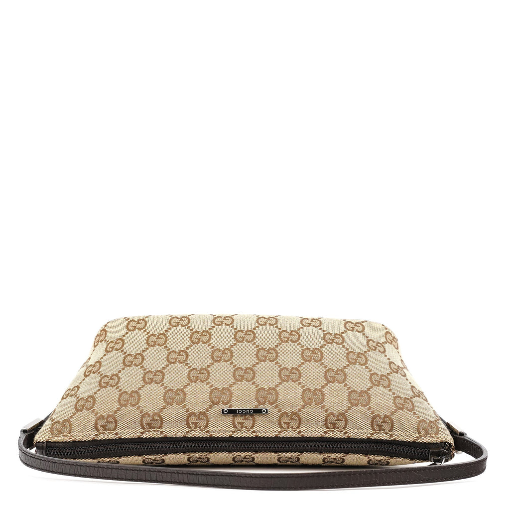 07198 Beige Brown GG Boat Pochette