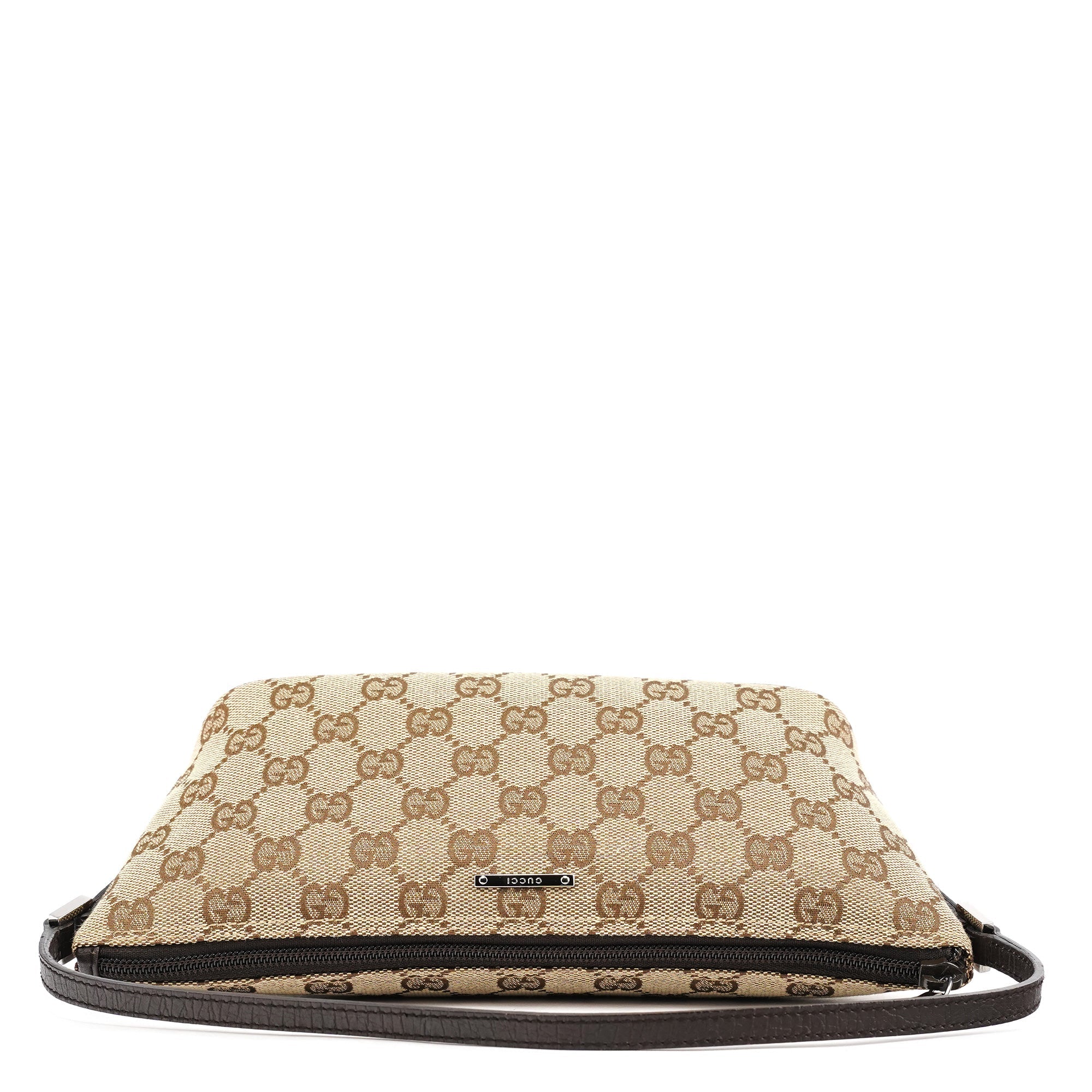 07198 Beige Brown GG Boat Pochette