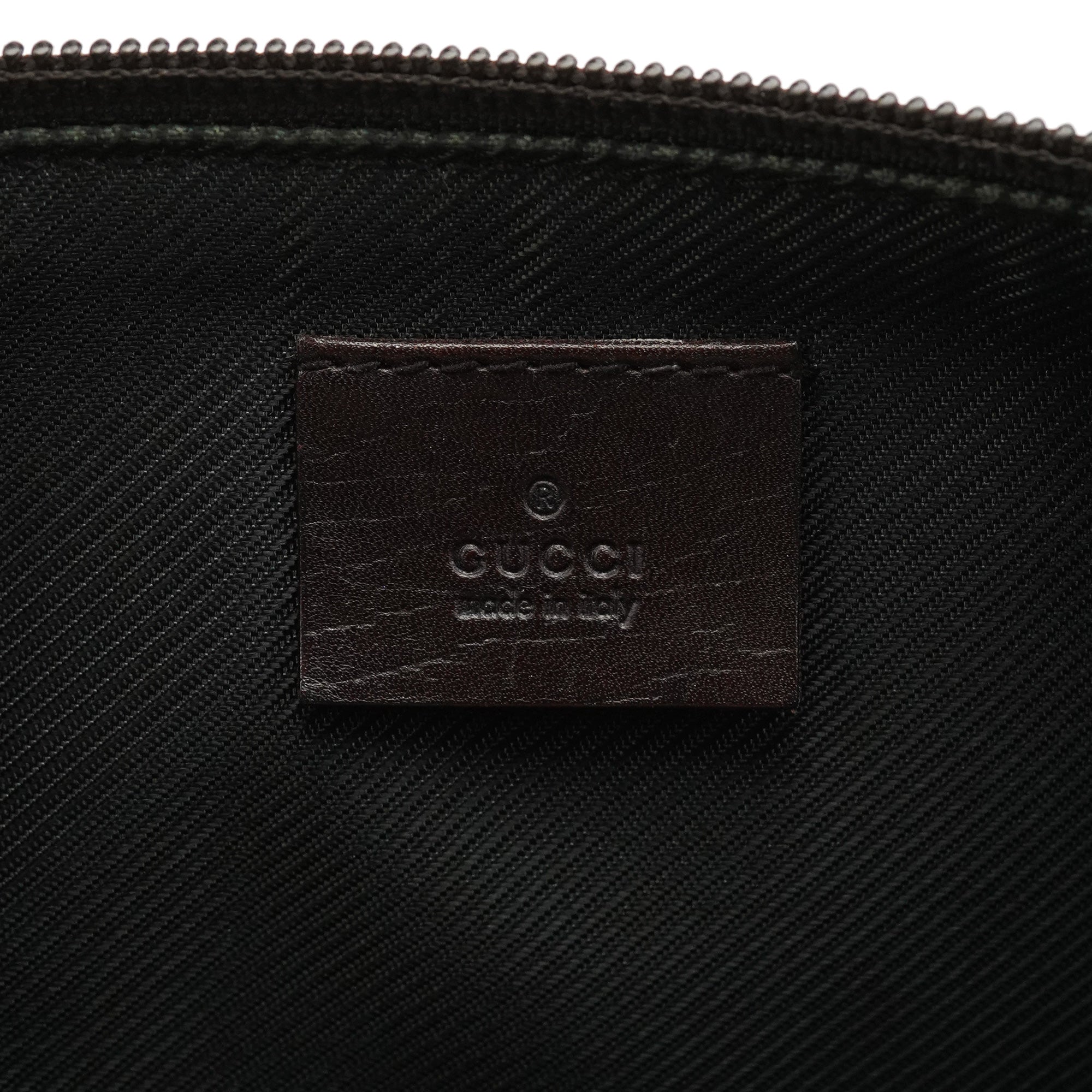 07198 Beige Brown GG Boat Pochette