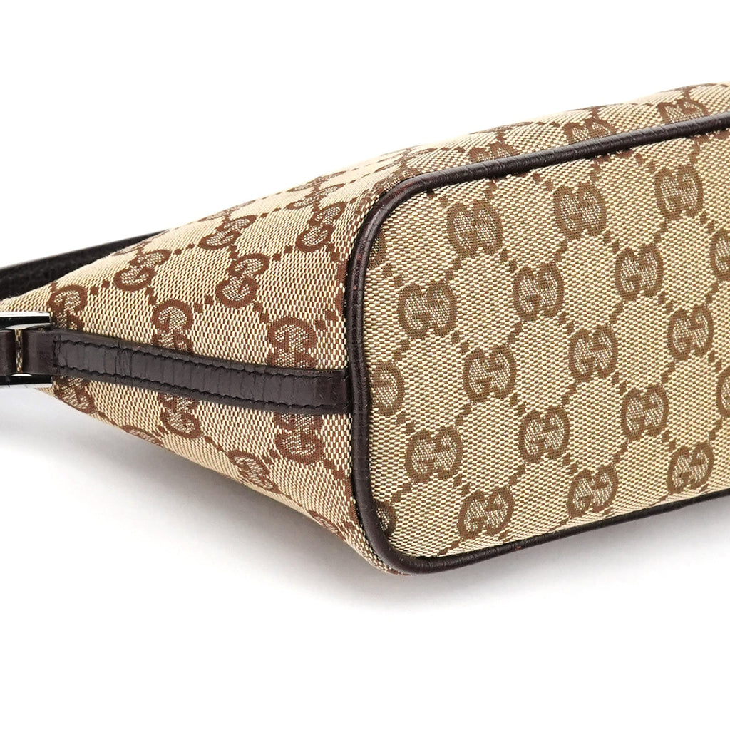 07198 Beige Brown GG Boat Pochette