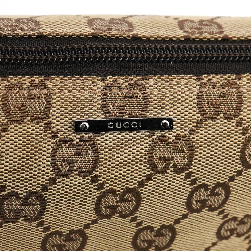 07198 Beige Brown GG Boat Pochette