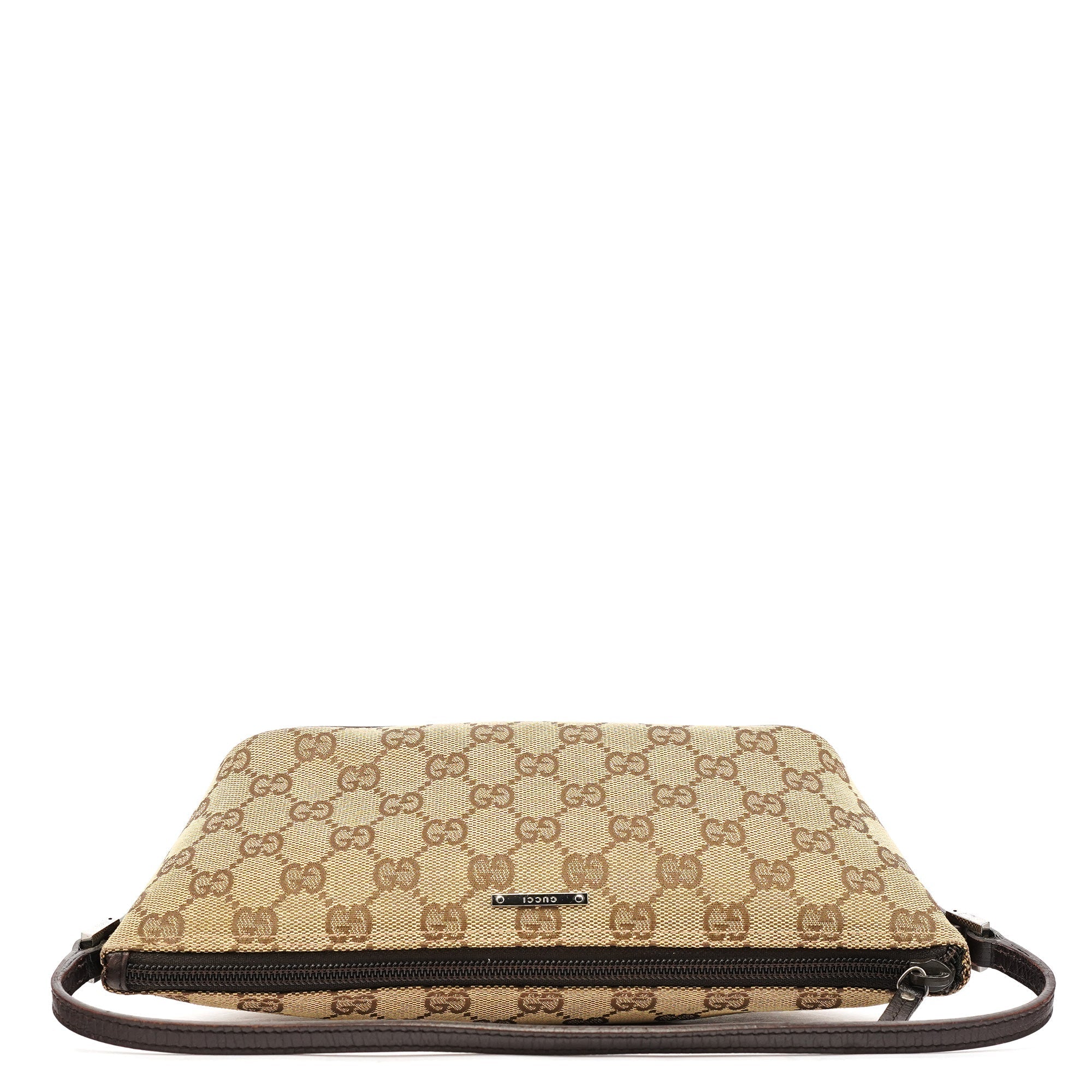 07198 Beige Brown GG Boat Pochette
