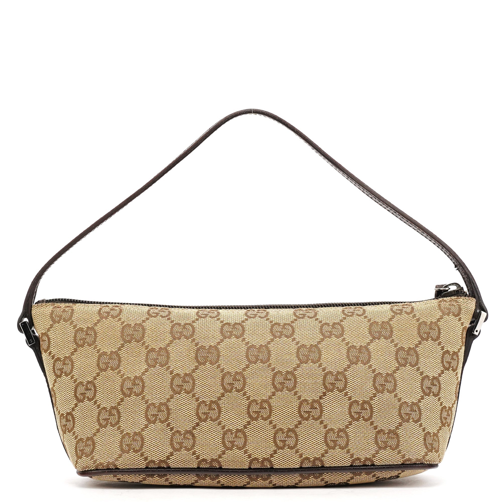 07198 Beige Brown GG Boat Pochette