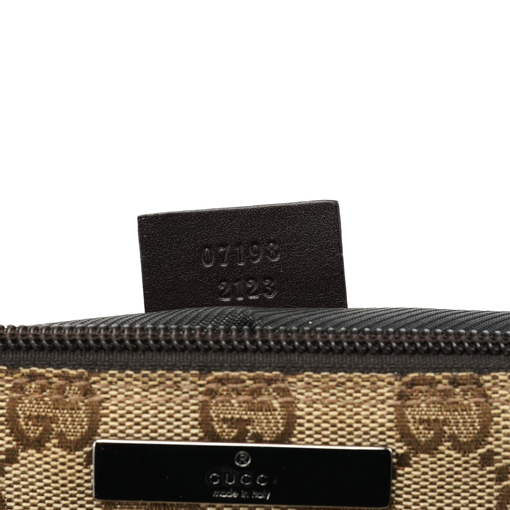 07198 Beige Brown GG Boat Pochette
