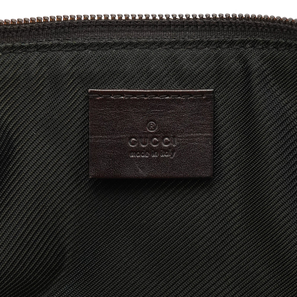 07198 Beige Brown GG Boat Pochette