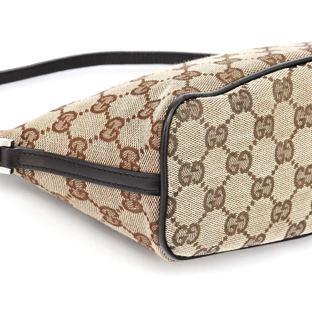 07198 Beige Brown GG Boat Pochette