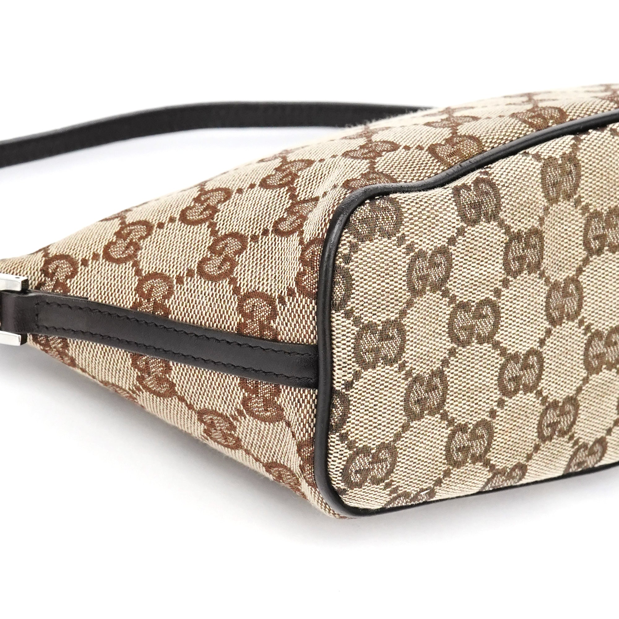 07198 Beige Brown GG Boat Pochette