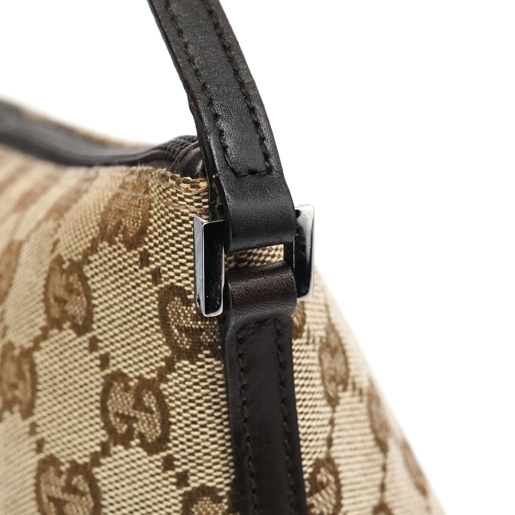 07198 Beige Brown GG Boat Pochette