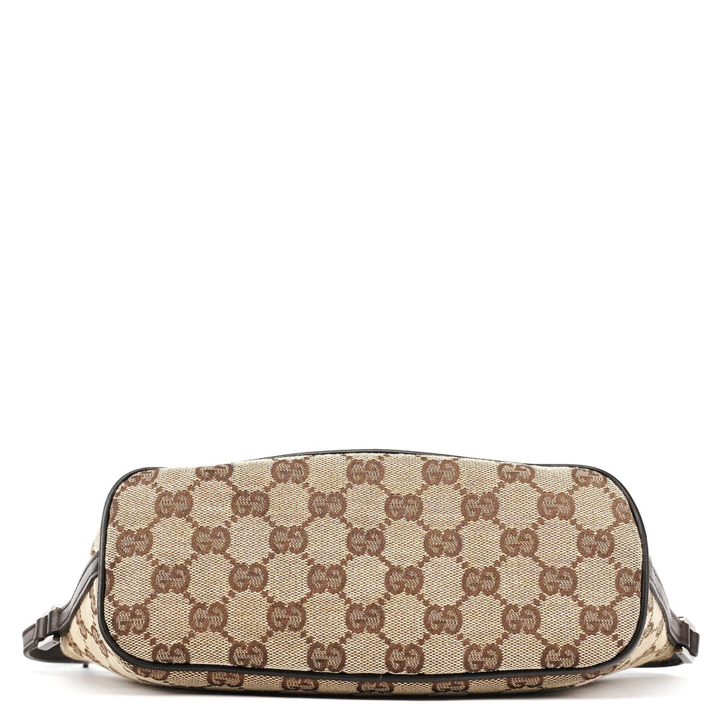07198 Beige Brown GG Boat Pochette
