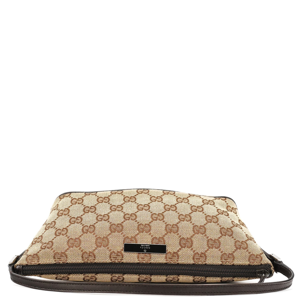 07198 Beige Brown GG Boat Pochette
