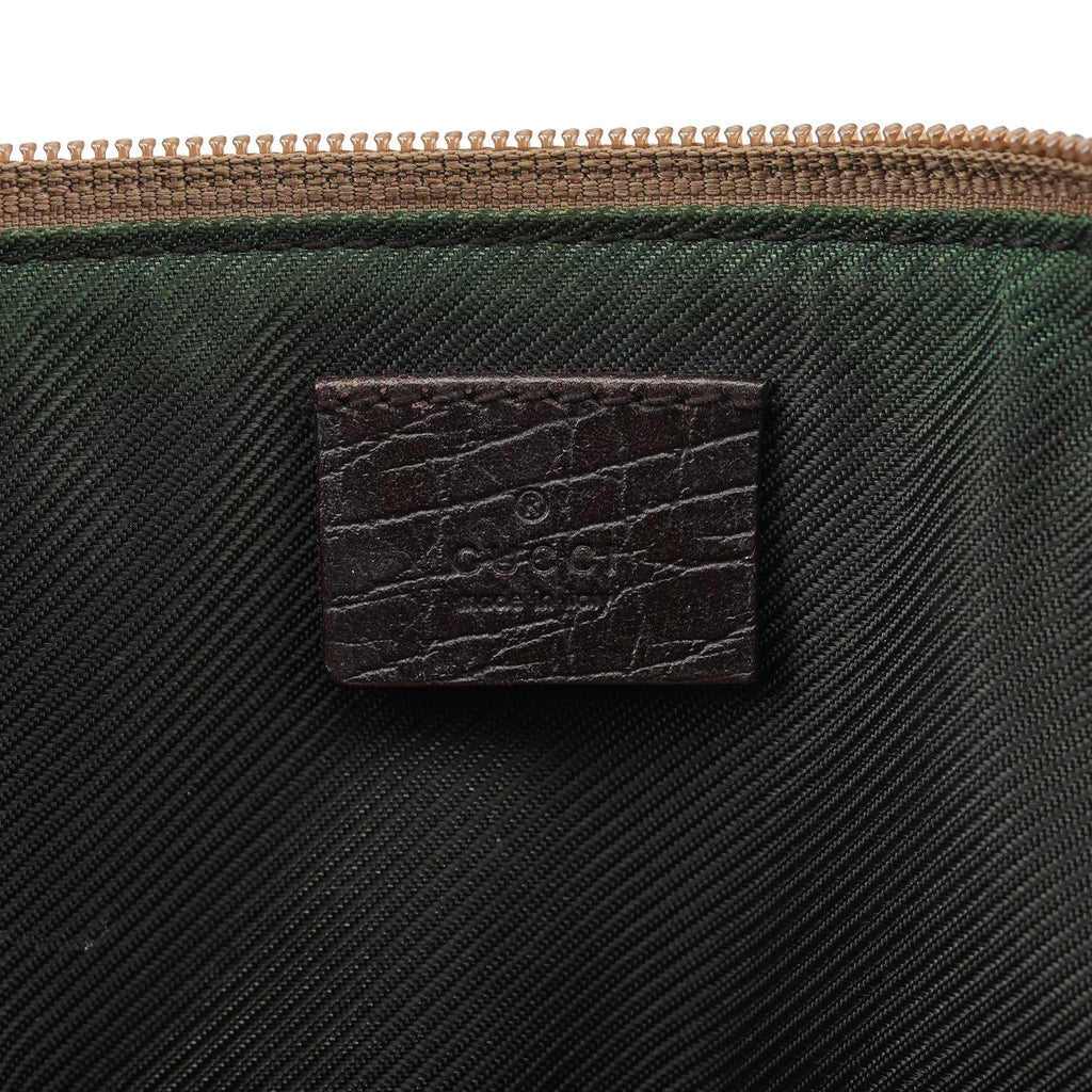 07198 Beige Brown GG Boat Pochette