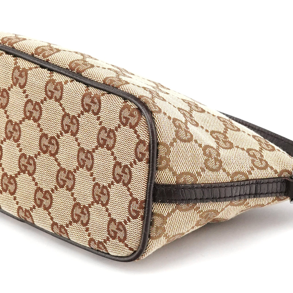 07198 Beige Brown GG Boat Pochette