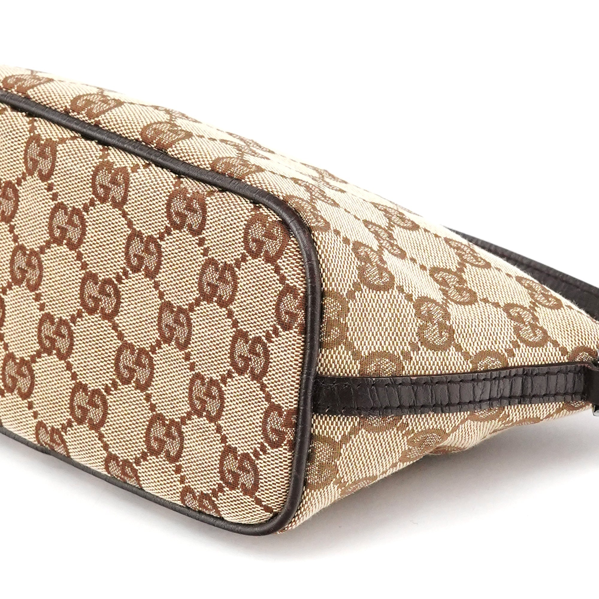 07198 Beige Brown GG Boat Pochette