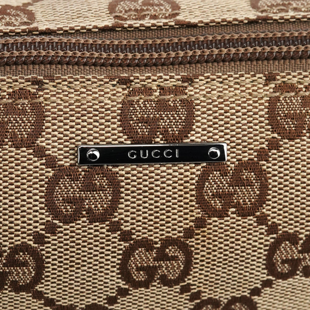 07198 Beige Brown GG Boat Pochette