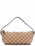 07198 Beige Brown GG Boat Pochette