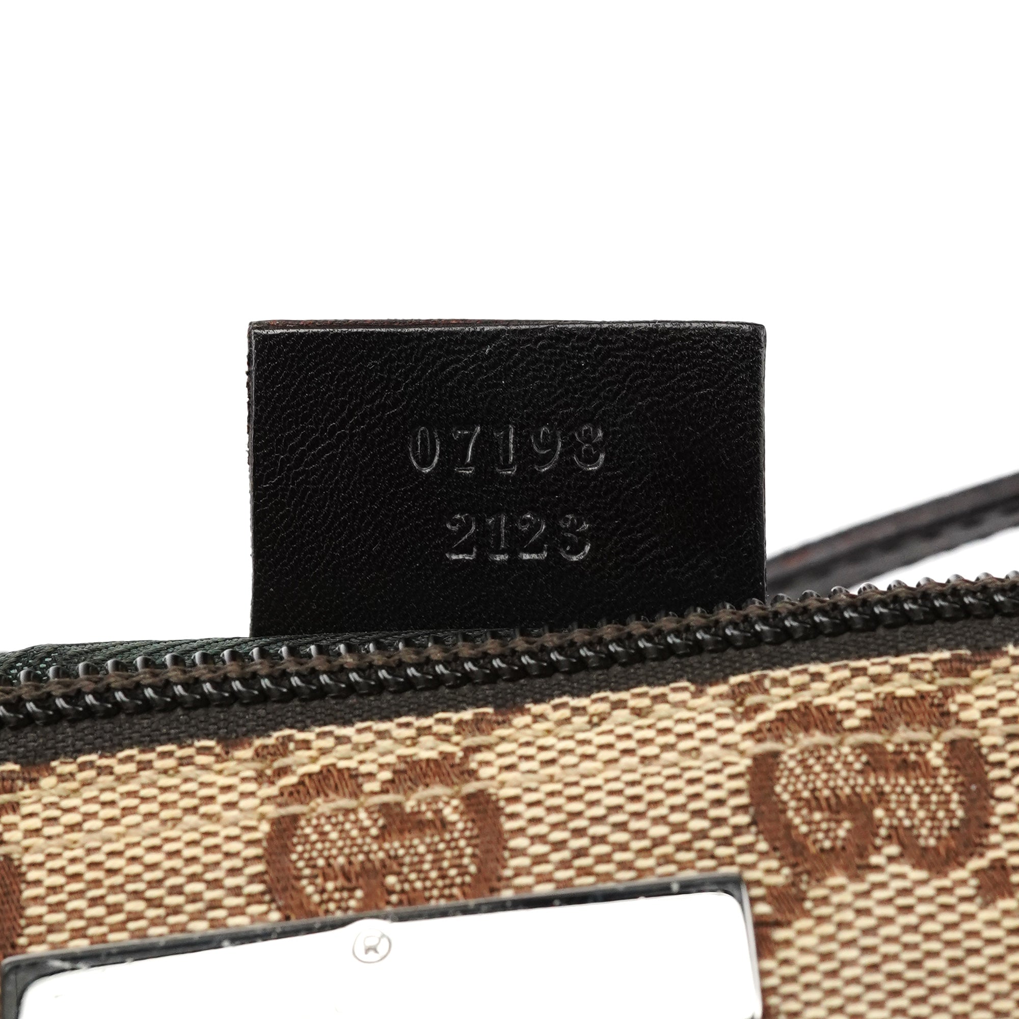 07198 Beige Brown GG Boat Pochette