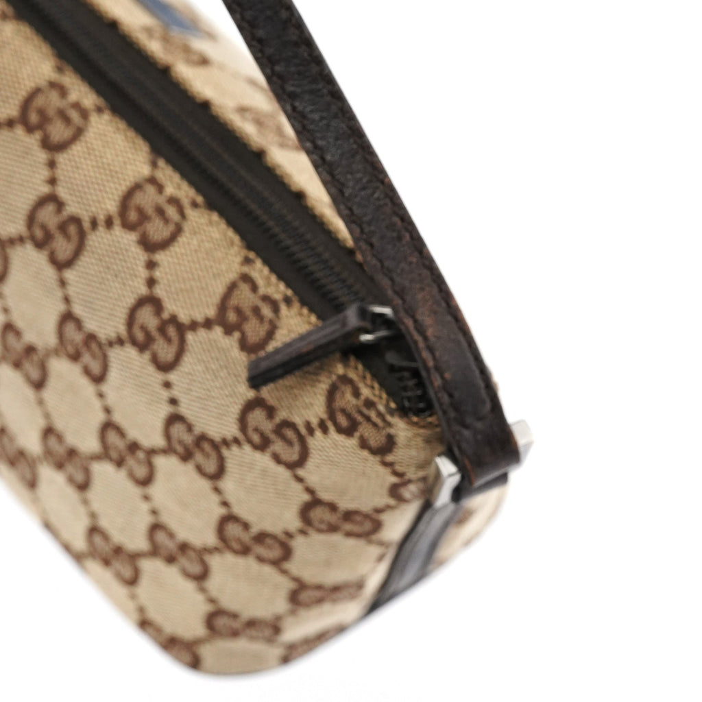 07198 Beige Brown GG Boat Pochette