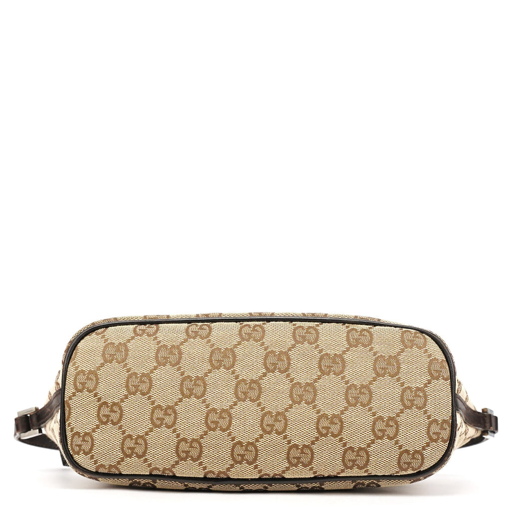 07198 Beige Brown GG Boat Pochette