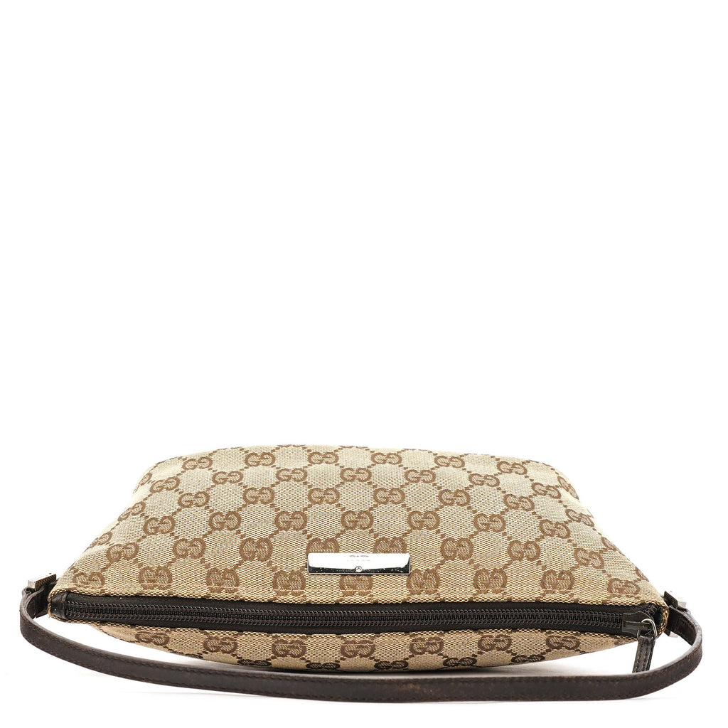 07198 Beige Brown GG Boat Pochette
