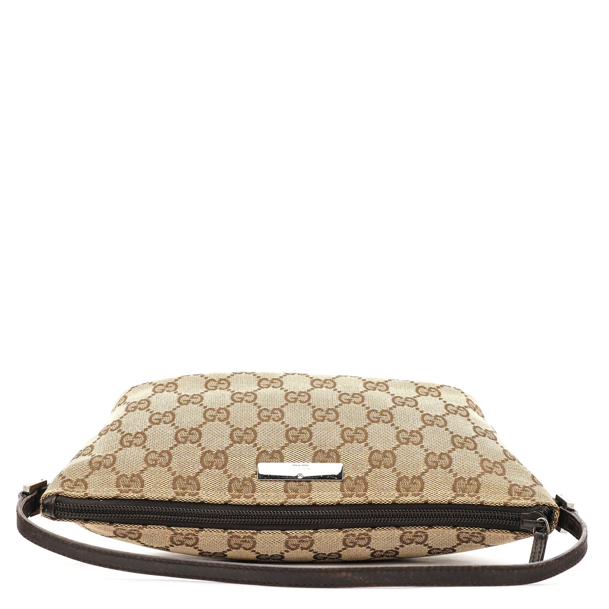 07198 Beige Brown GG Boat Pochette