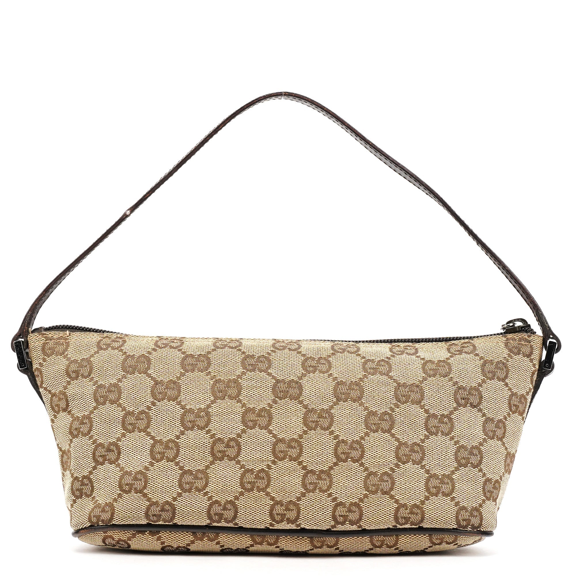 07198 Beige Brown GG Boat Pochette