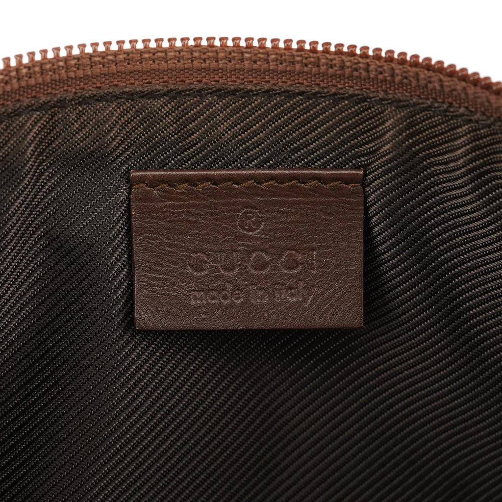 07198 Beige Brown GG Boat Pochette