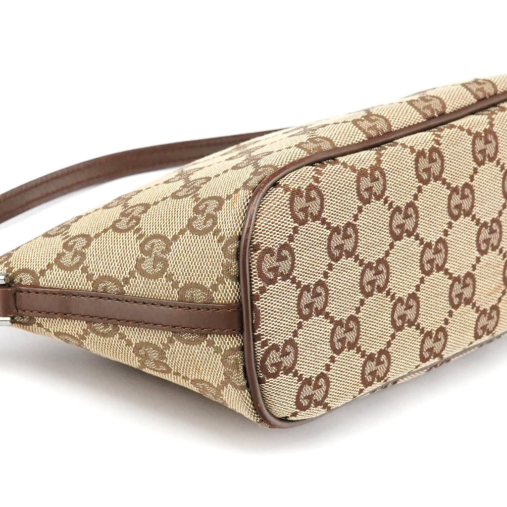 07198 Beige Brown GG Boat Pochette