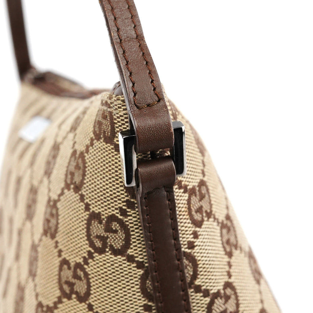 07198 Beige Brown GG Boat Pochette